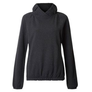 Lululemon: After All Pullover - Heathered Black (Size 8)